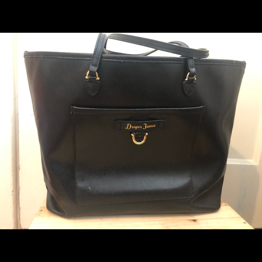 Large Draper James Black Tote